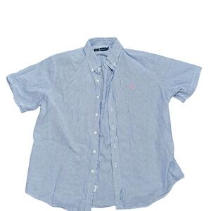 RALPH LAUREN SEERSUCKER BUTTON-DOWN